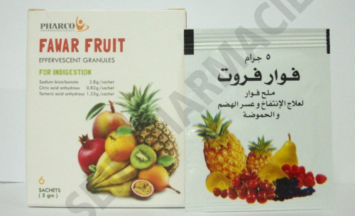 علاج فوار فروت الحموضة وعسر الهضم Fawar Fruit