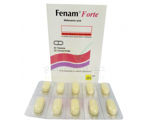 اقراص فينام فورت لعلاج الالام والالتهابات Fenam Forte Tablets