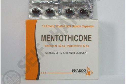 كبسولات منتوثيكون مضاد للتقلصات والانتفاخ Mentothicone Capsules